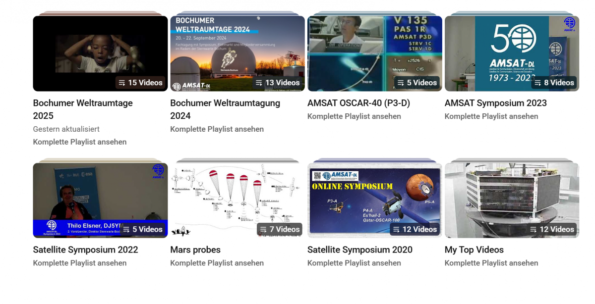 Presentations Symposium 2025 now online – AMSAT-Deutschland