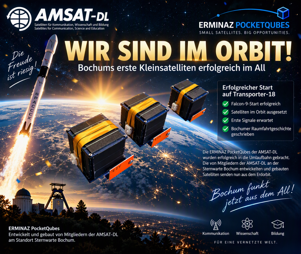 ERMINAZ-2 Amateur Radio Satellites Reach Orbit